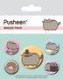 Pusheen Pack 5 Chapas Fancy