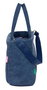 Bolso Benetton Denim Azul 40 x 31 x 17 cm