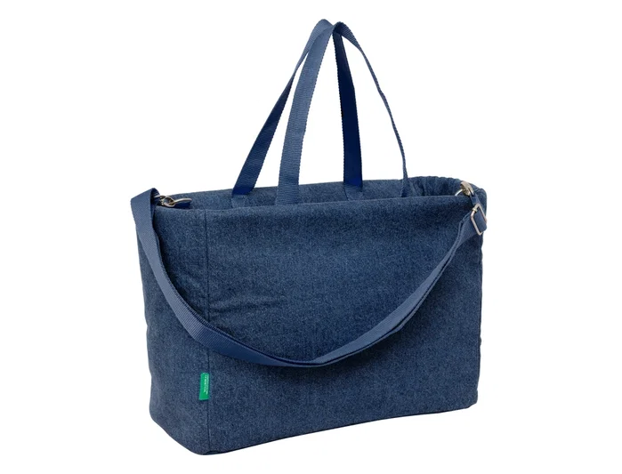 Safta Bolso con bolsillo para portátil 14,1'' Benetton Denim 40x31x17cm