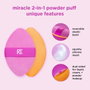 Real Techniques MIRACLE 2 IN 1 Powder Puff Duo 2 u