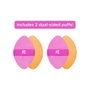 Real Techniques MIRACLE 2 IN 1 Powder Puff Duo 2 u