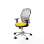 PIQUERAS Y CRESPO Silla de oficina Jorquera Amarillo y Blanco