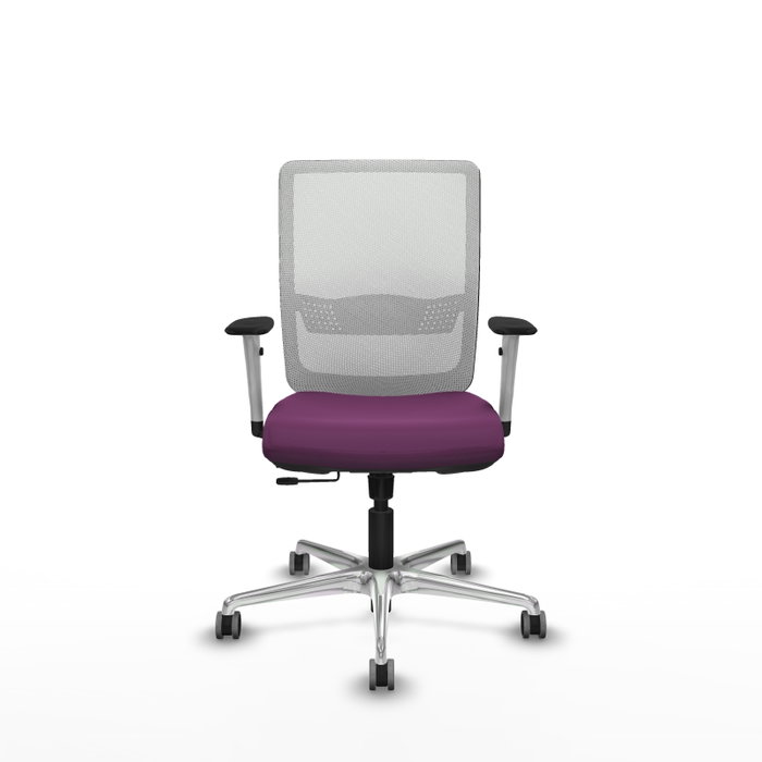 PIQUERAS Y CRESPO Silla de oficina Haches con mecanismo Sincro/Traslack Morado y Blanco PIQUERAS Y CRESPO Silla de oficina Haches con mecanismo Sincro/Traslack Morado y Blanco