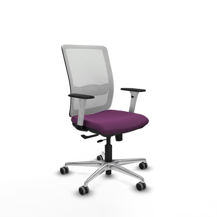 PIQUERAS Y CRESPO Silla de oficina Haches con mecanismo Sincro/Traslack Morado y Blanco PIQUERAS Y CRESPO Silla de oficina Haches con mecanismo Sincro/Traslack Morado y Blanco