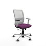 PIQUERAS Y CRESPO Silla de oficina Haches con mecanismo Sincro/Traslack Morado y Blanco