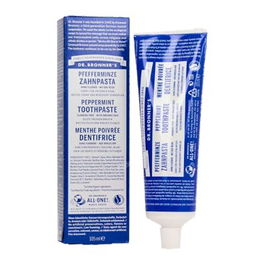 Dr. Bronner's Dentífrico Toothpaste Peppermint Menta 140Gr. para una Sensación Fresca y Limpia