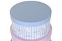 DKD Home Decor Set de 10 Cajas de Almacenaje Patitos Rosa y Azul