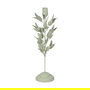 Portavelas Hojas Metal 8 X 8 X 33 cm (Set de 2)
