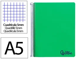 Liderpapel Cuaderno Espiral Micro A5 Wonder Verde Oscuro