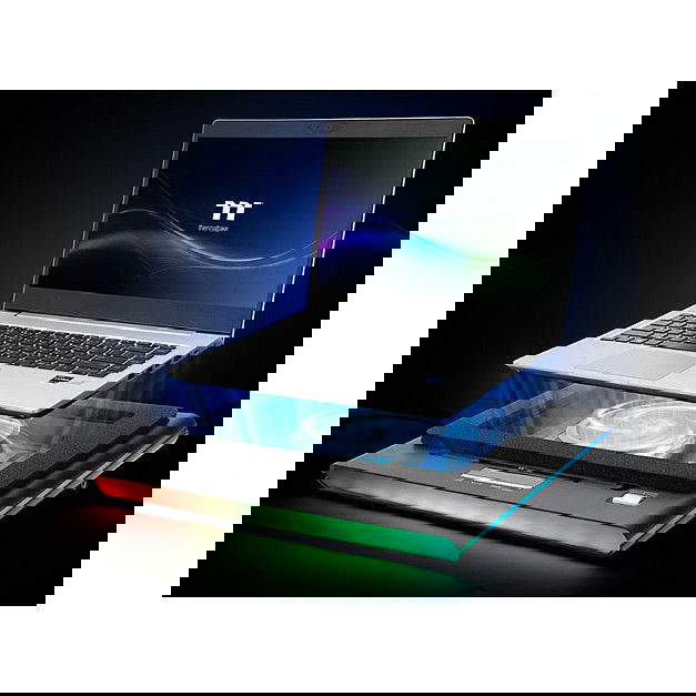 Thermaltake Enfriador de Portátil Massive EXTREME con Ventilador de 12 cm y 3500 RPM