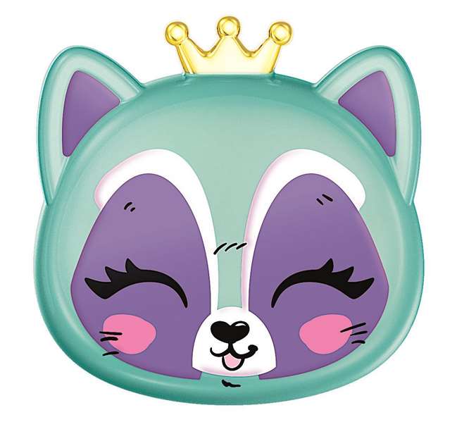 Clementoni Estudio de Maquillaje Mini Lovely Eyeshadow Raccoon, Tamaño 10x10x3 cm, Juguete para niños de 6 meses en adelante