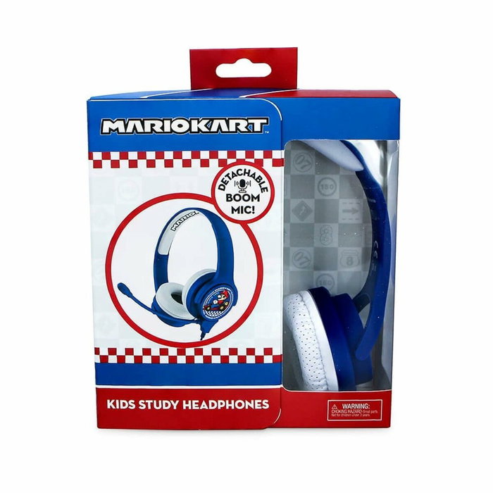 OTL Technologies Auriculares Super Mario Nintendo Mariokart Azul, Blanco OTL Technologies Auriculares Super Mario Nintendo Mariokart Azul, Blanco