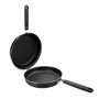 Ibili Sartén de Tortillas Indubasic de Aluminio para Inducción, Vitro, Gas y Eléctrica, Mango de Baquelita, 24 cm