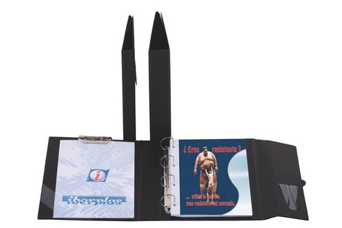 Carpeta De Anillas Con Pinza Miniclip Superior Iberplas Pvc Escolar Fº 4 An.25Mm Redondas Con Portaboligrafo Azul Carpeta De Anillas Con Pinza Miniclip Superior Iberplas Pvc Escolar Fº 4 An.25Mm Redondas Con Portaboligrafo Azul