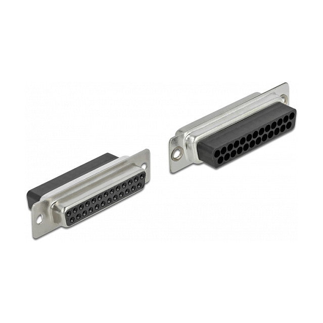 DeLOCK Adaptador D-Sub 25 pines hembra a 2 x RJ45 hembra con kit de montaje beige DeLOCK Adaptador D-Sub 25 pines hembra a 2 x RJ45 hembra con kit de montaje beige