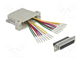 DeLOCK Adaptador D-Sub 25 pin hembra a 2 x RJ45 hembra con kit de montaje, Beige