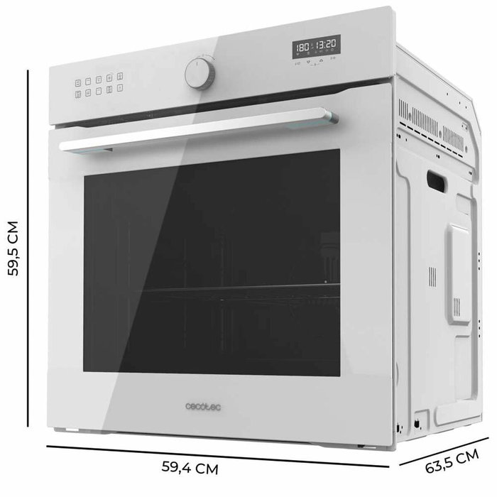 Cecotec Horno Multifunción Bolero Hexa AF316000 81L 3400W Blanco Airfryer Clase A
