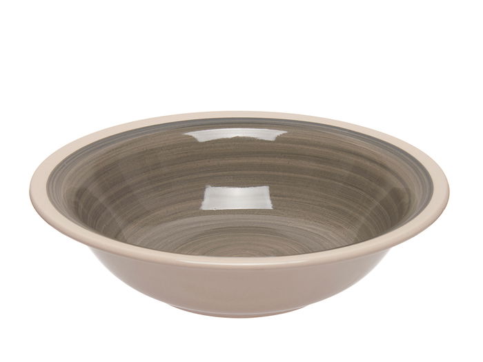 Vessia Plato Hondo Gres Gris Borde 21 cm (Set de 36)