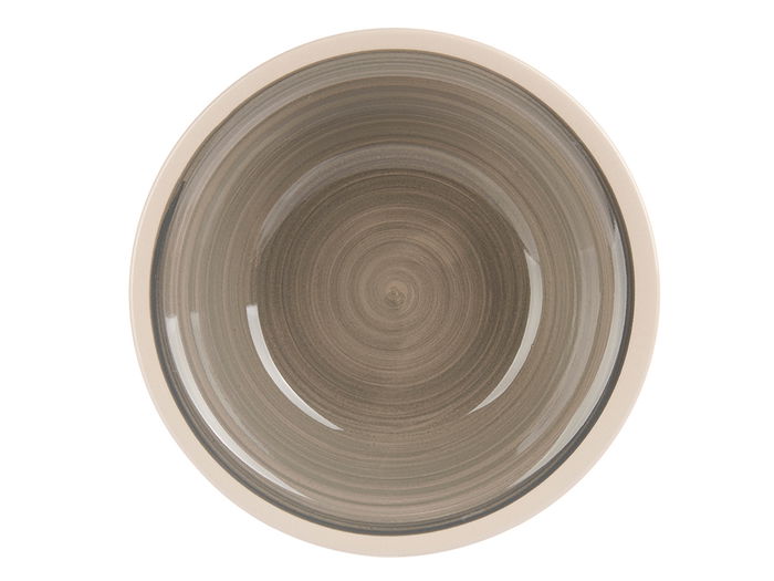 Vessia Plato Hondo Gres Gris Borde 21 cm (Set de 36)