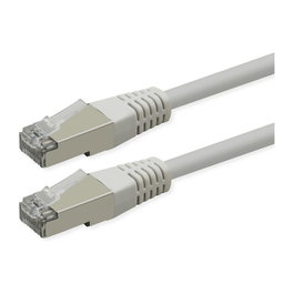ROLINE Cable de parcheo Cat.6 Class E PoE S/FTP PiMF, 1m, blanco