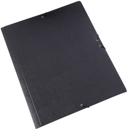FABRISA Carpeta de Dibujo A3 Negro con Gomas y Solapas