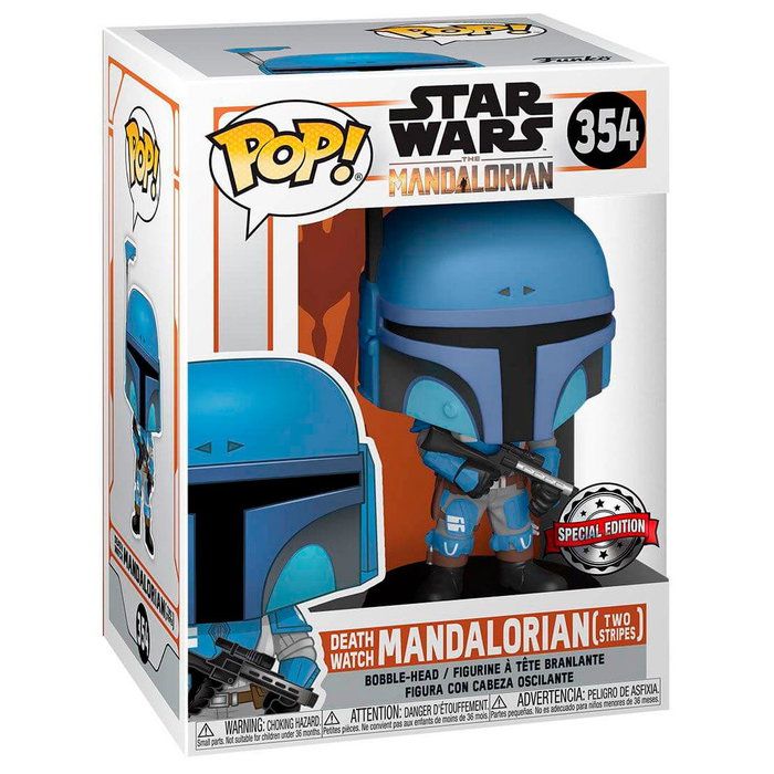 FUNKO Figura POP Star Wars Mandalorian Death Watch Mandalorian Two Stripes Exclusive