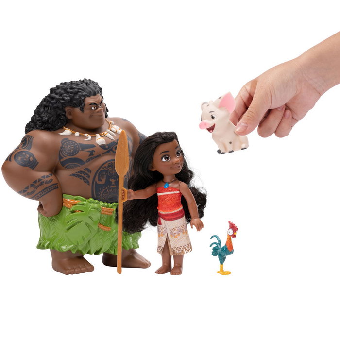 JAKKS PACIFIC Muñeca Moana + Mauhi Petite Vaiana Disney JAKKS PACIFIC Muñeca Moana + Mauhi Petite Vaiana Disney