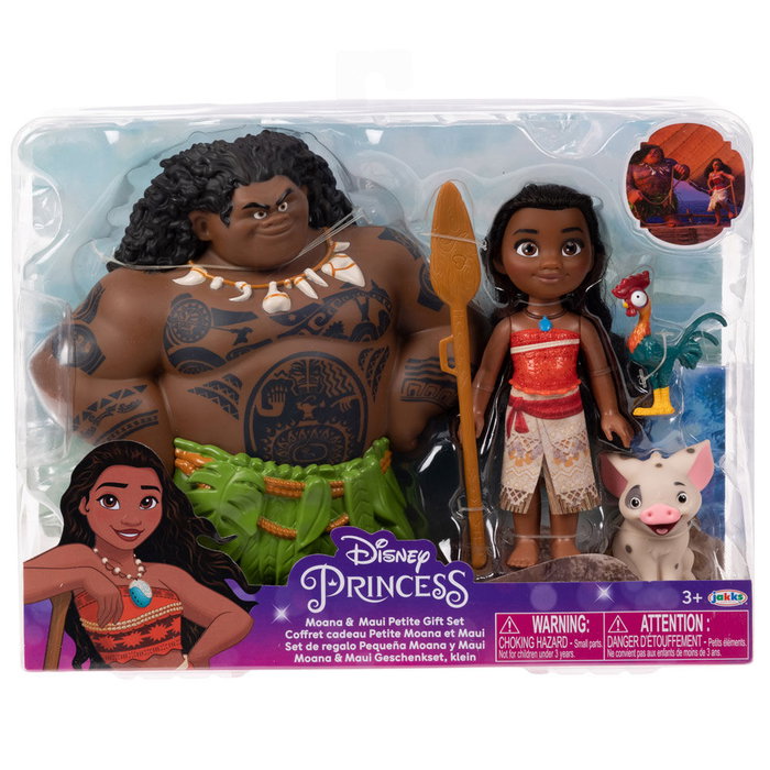 JAKKS PACIFIC Muñeca Moana + Mauhi Petite Vaiana Disney JAKKS PACIFIC Muñeca Moana + Mauhi Petite Vaiana Disney