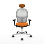 PIQUERAS Y CRESPO Silla de oficina Jorquera Naranja y Blanco