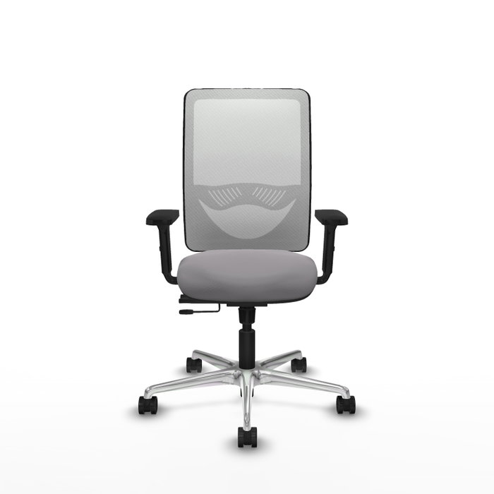 PIQUERAS Y CRESPO Silla de oficina Zulema Gris y Blanco con mecanismo Sincro/Traslack PIQUERAS Y CRESPO Silla de oficina Zulema Gris y Blanco con mecanismo Sincro/Traslack