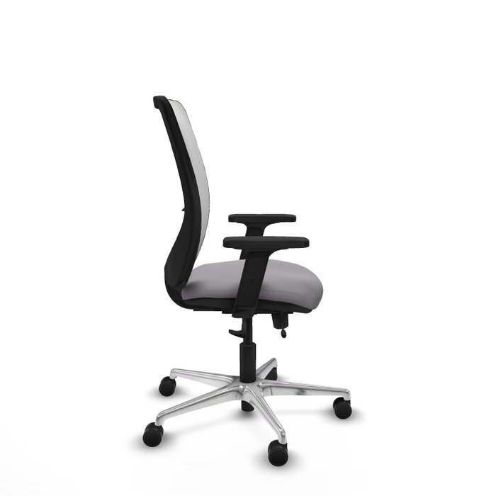 PIQUERAS Y CRESPO Silla de oficina Zulema Gris y Blanco con mecanismo Sincro/Traslack PIQUERAS Y CRESPO Silla de oficina Zulema Gris y Blanco con mecanismo Sincro/Traslack