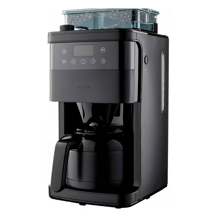 Medion MD 19911 Cafetera de filtro con molinillo integrado, Negro Medion MD 19911 Cafetera de filtro con molinillo integrado, Negro