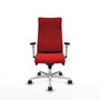 PIQUERAS Y CRESPO Sillón Albacete Rojo con Mecanismo Sincro y Base de Aluminio