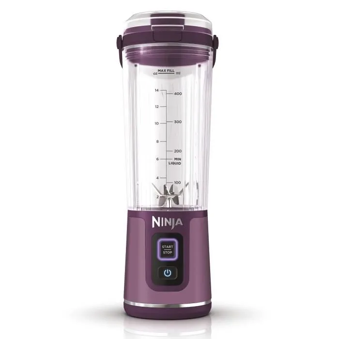 Ninja Licuadora Portátil Blast BC150EUPR Recipiente 530ml Batería 2h Sin Cable Sin BPA Morada Ninja Licuadora Portátil Blast BC150EUPR Recipiente 530ml Batería 2h Sin Cable Sin BPA Morada