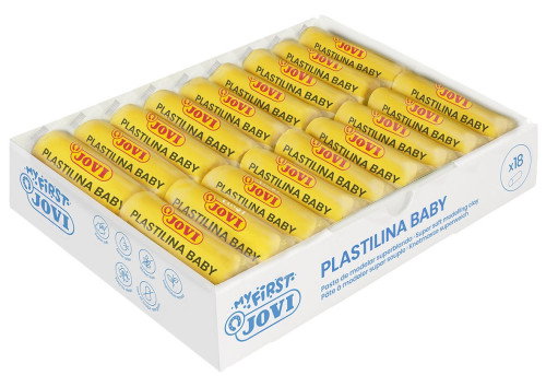 JOVI Plastilina My First Baby Amarillo Caja de 18 Unidades