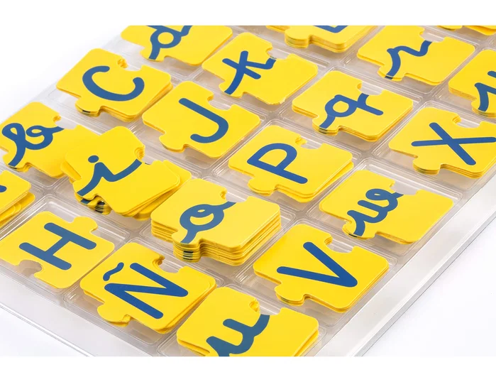 Miniland Juego de Abecedario Mayúsculas y Minúsculas 168 Piezas
