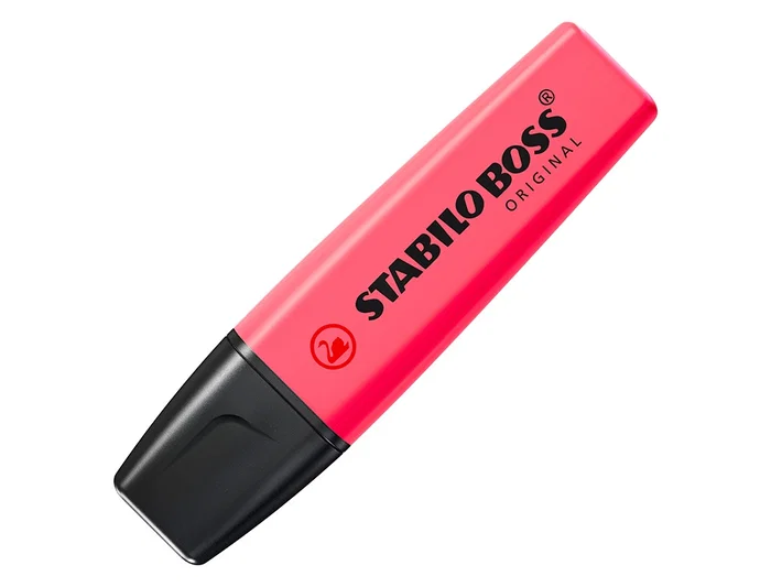 Stabilo Rotulador Boss Fluorescente Rosa Punta Biselada Trazo 2-5 mm