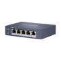 Hikvision DS-3E0505HP-E Switch PoE de 4 puertos L2 no administrado
