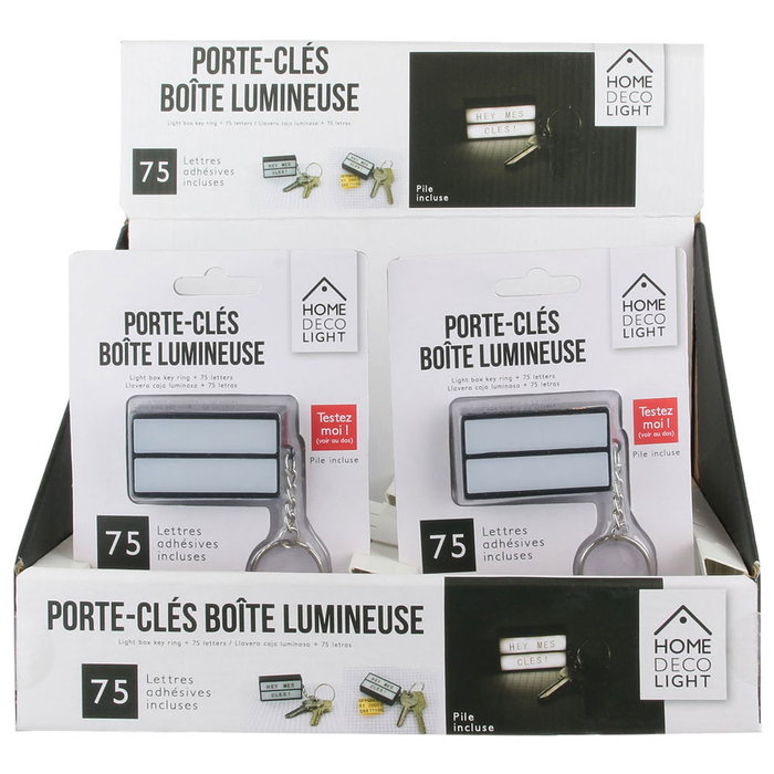 Home Deco Light Llavero Luminoso Con Mensaje Personalizable Deco Light 5x3 cm