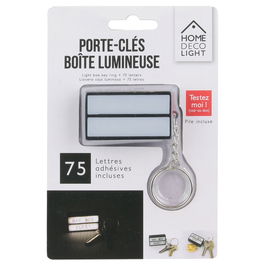 Home Deco Light Llavero Luminoso Con Mensaje Personalizable Deco Light 5x3 cm