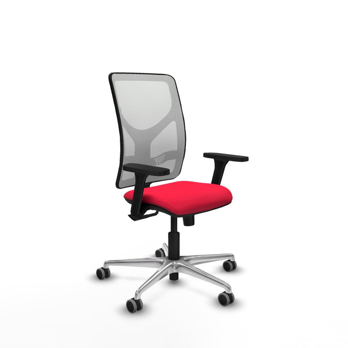 PIQUERAS Y CRESPO Silla de oficina Motilla con mecanismo Sincro, Rojo y Blanco PIQUERAS Y CRESPO Silla de oficina Motilla con mecanismo Sincro, Rojo y Blanco
