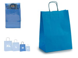 PINCELLO Bolsa Papel Azul Pequeña 24x40x0.2 cm (Set de 150)