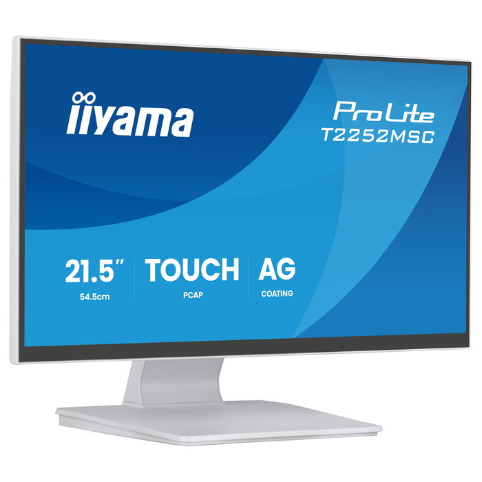 iiyama ProLite T2252MSC-W2AG 54,6 cm/21,5" Full HD IPS 5 ms Touch10pt HDMI DisplayPort USB-Hub Speakers VESA Blanco