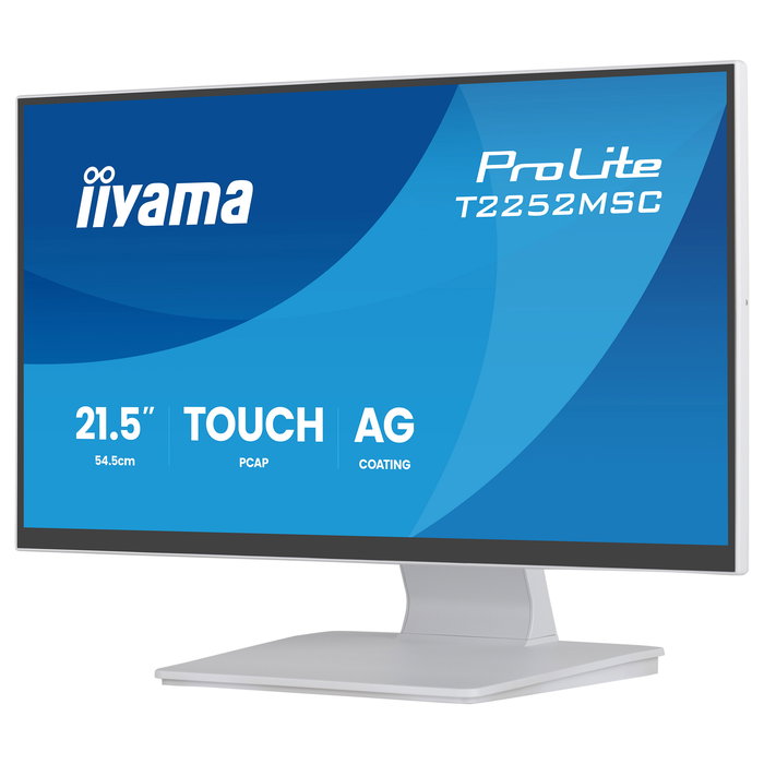 iiyama ProLite T2252MSC-W2AG 54,6 cm/21,5" Full HD IPS 5 ms Touch10pt HDMI DisplayPort USB-Hub Speakers VESA Blanco