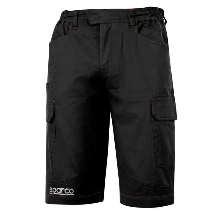 Sparco Pantalón Bermuda Cargo Negro Talla S