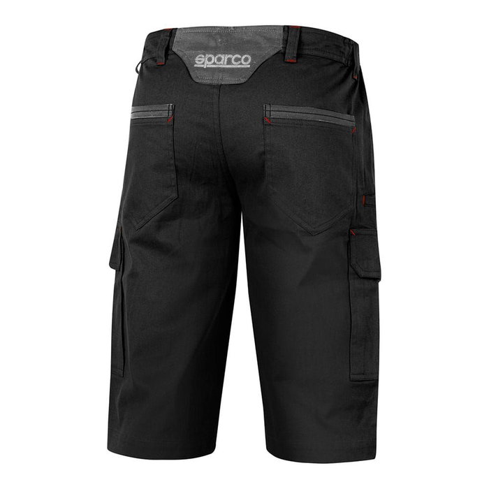 Sparco Pantalón Bermuda Cargo Negro 02410nr1s Talla S Algodón Elástico Sparco Pantalón Bermuda Cargo Negro 02410nr1s Talla S Algodón Elástico