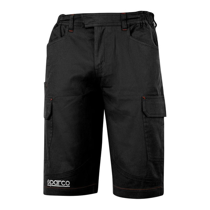 Sparco Pantalón Bermuda Cargo Negro 02410nr1s Talla S Algodón Elástico Sparco Pantalón Bermuda Cargo Negro 02410nr1s Talla S Algodón Elástico