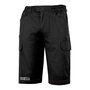 Sparco Pantalón Bermuda Cargo Negro 02410nr1s Talla S Algodón Elástico