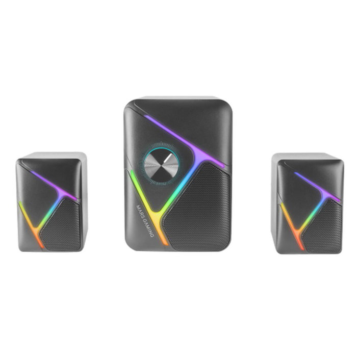 Mars Gaming MS-H21 Altavoces Gaming 2.1 RGB Negro