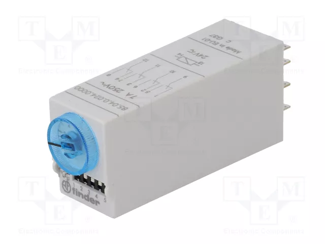 FINDER Relé de tiempo Serie 85 4PDT 24VAC/24VDC FINDER Relé de tiempo Serie 85 4PDT 24VAC/24VDC